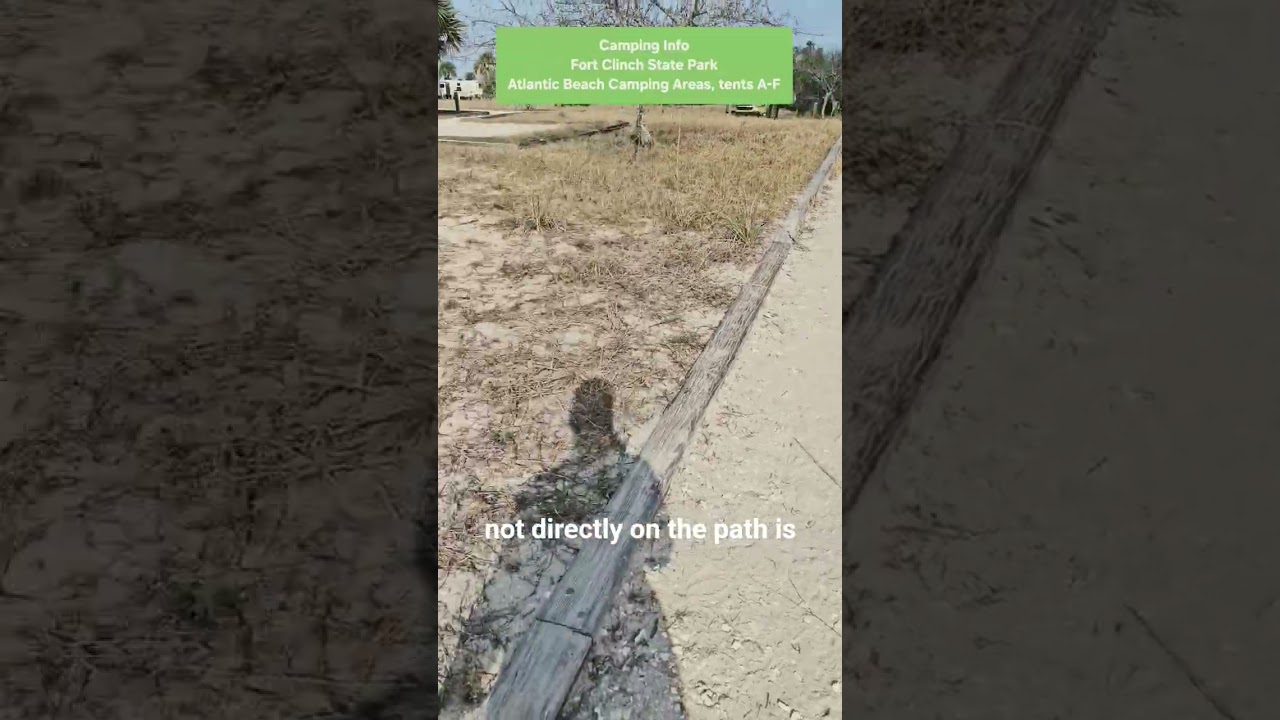 Fort Clinch State Park. For more tent camping info, find me on TikTok under @CampinInFL