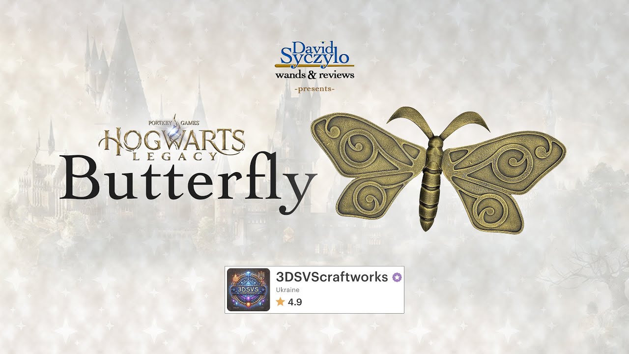 Hogwarts Legacy Butterfly from 3DSVScraftowks