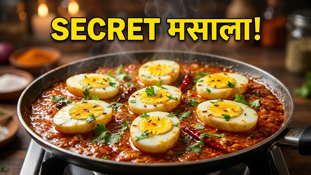 एक बार अंडा मसाला करी ऐसे बना कर देखो उंगलियों को चाट कर खाओगे Tawa Anda Masala Recipe 