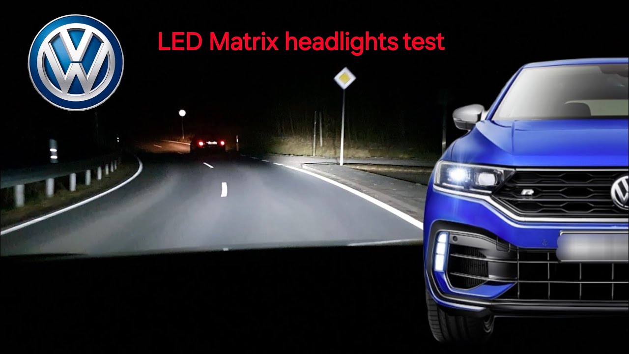 2024 VW T-ROC LED Matrix headlights Test | nightdriving | 1.5 TSI 110kW | POV Driving