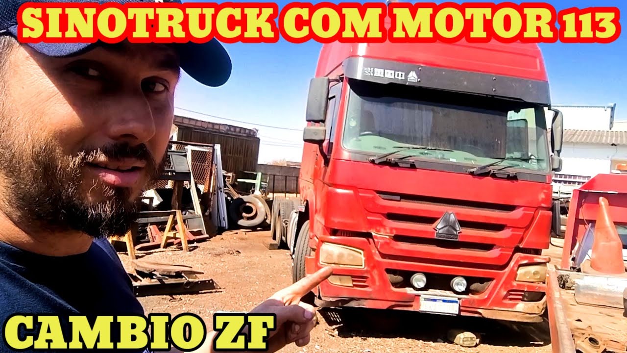 SINOTRUCK com motor SCANIA e câmbio ZF do volvo ! 