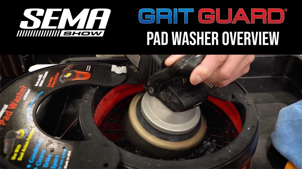 SEMA 2022 - Grit Guard Pad Washer Overview - How-to clean your buffing and polishing pads
