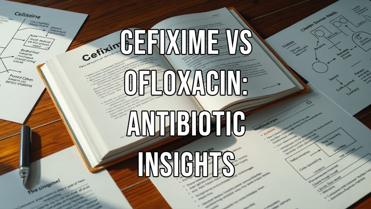 CEFIXIME VS OFLOXACIN  :  ANTIBIOTIC INSIGHTS | DIFFERENCE BETWEEN CEFIXIME AND OFLOXACIN