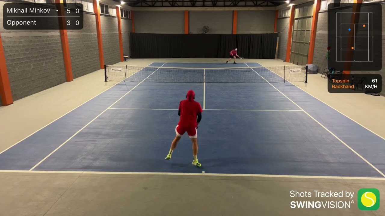 Misha vs Dima (NTRP 2.8) at Batumi Airport - full match (03.02.2026)