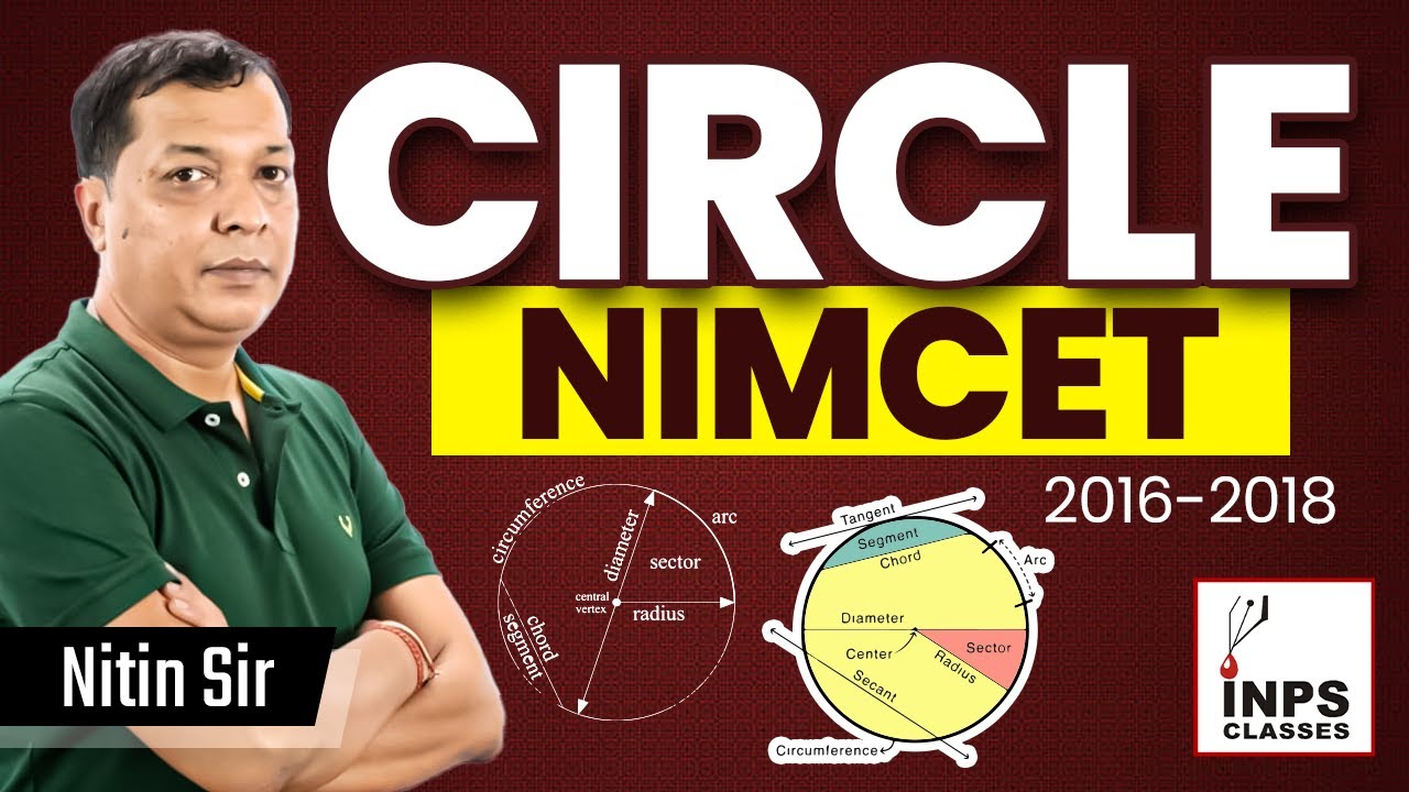 Circle NIMCET 2016-2017,2018 Lecture By Nitin Agrawal | NIMCET Previous Years Questions