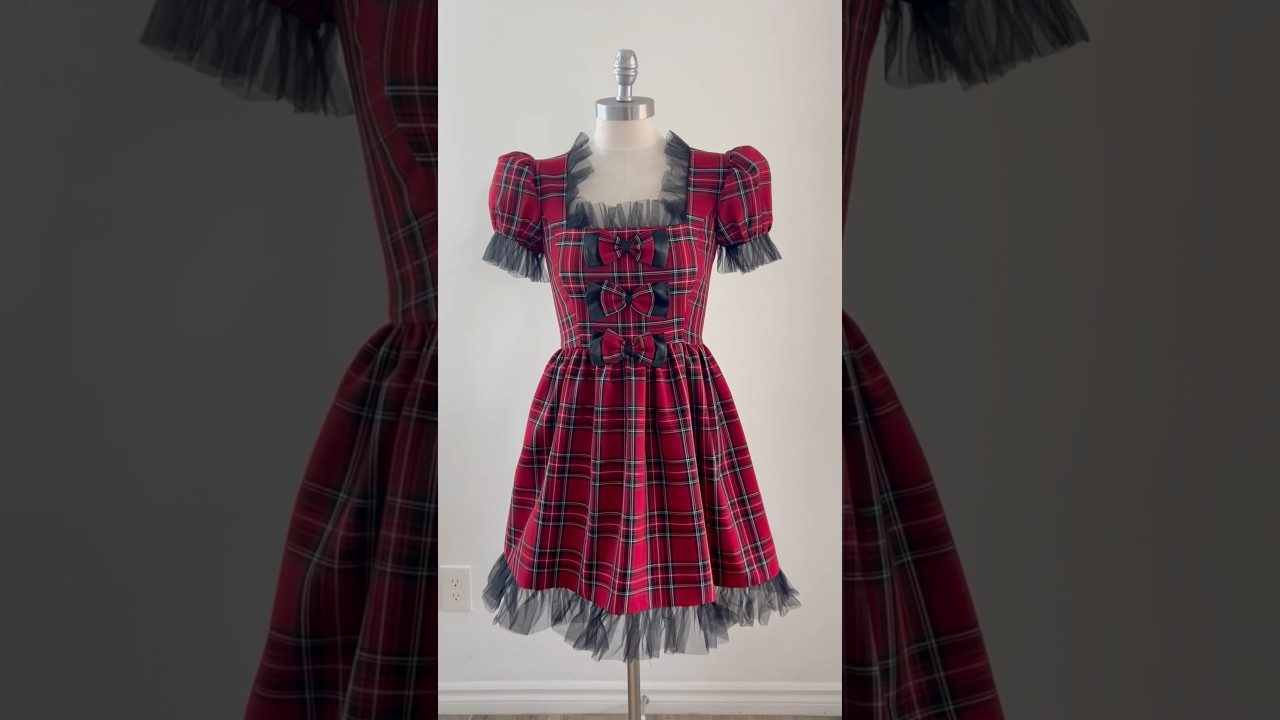 Plaid Perfection: The Ultimate Holiday Lolita Dress!  #style #diy #fashion #creative