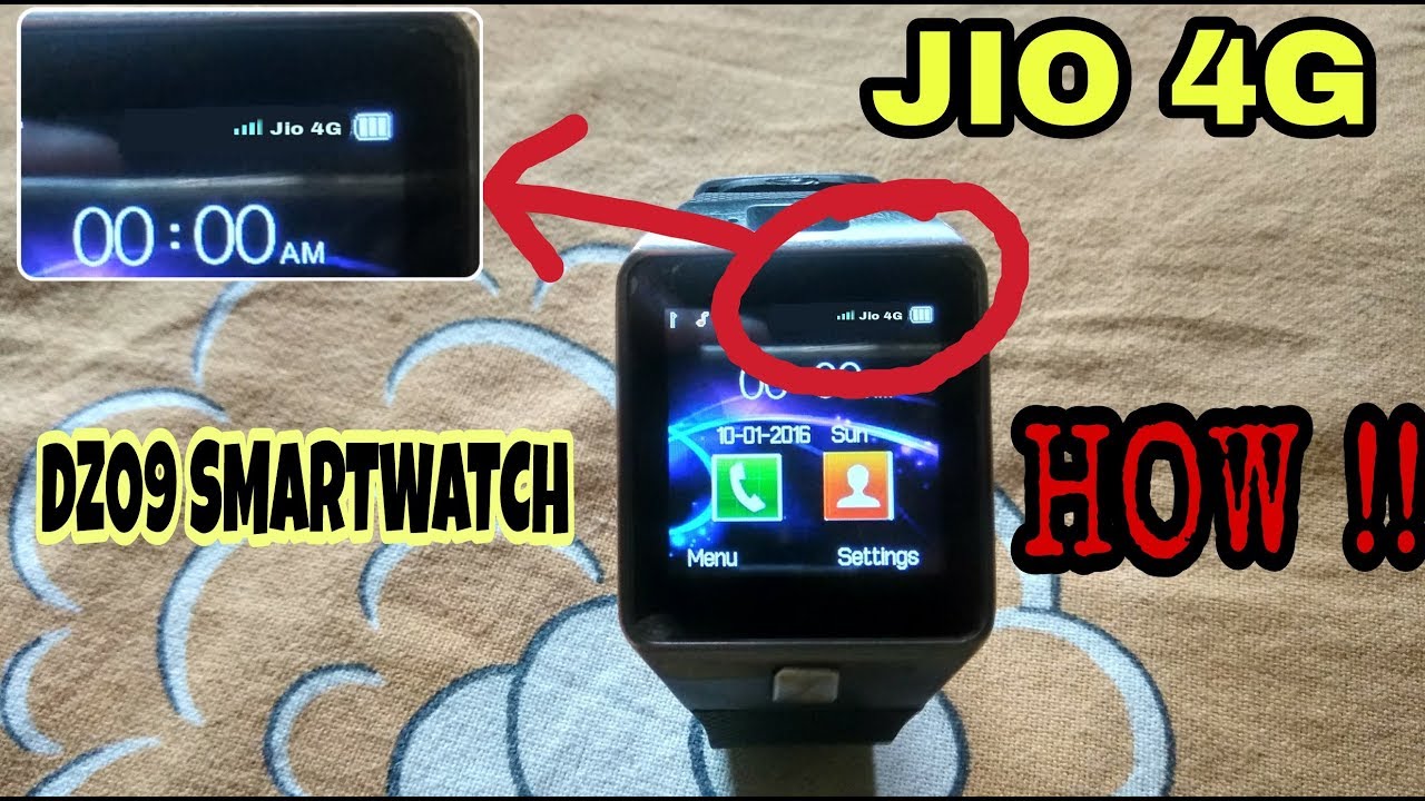 Jio 4G In Dz09 Smartwatch !!! Enable 4G setting in Smartwatch ???