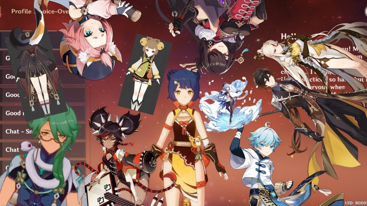 What Xiangling thinks about the other characters (En dub)