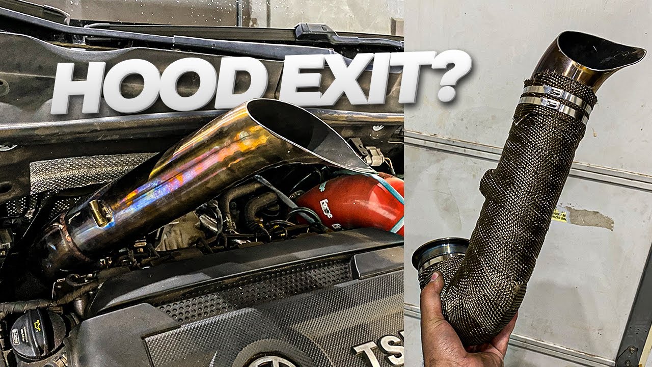Golf GTI Making a Hood Exit from Just a Downpipe