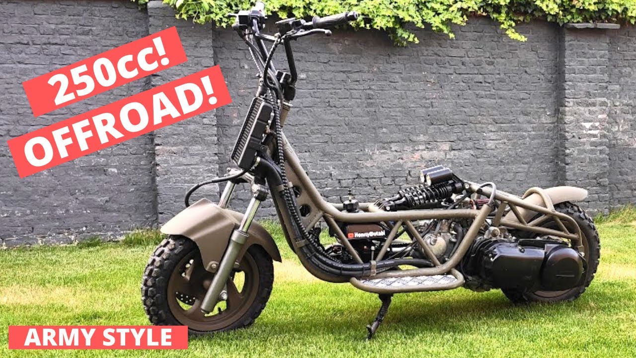 How to build a DIY 250cc off road scooter start to finish