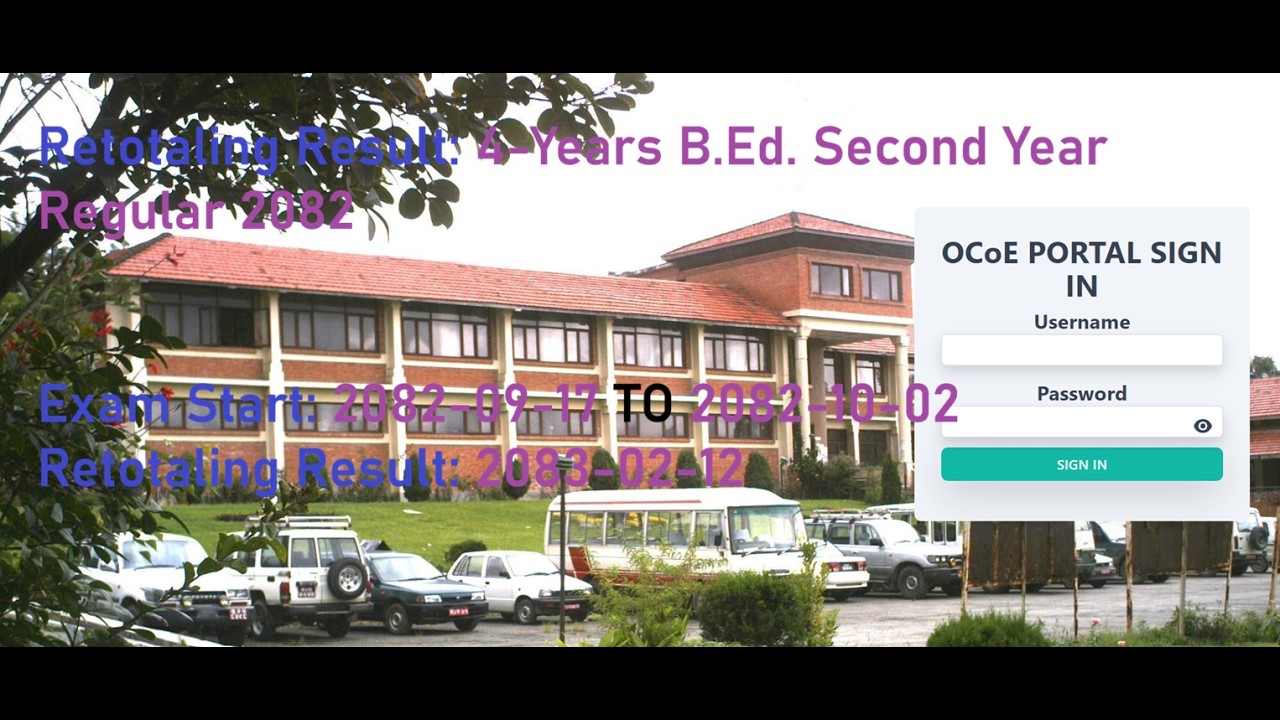 Retotaling Result: 4-Years B.Ed. Second Year Regular 2082