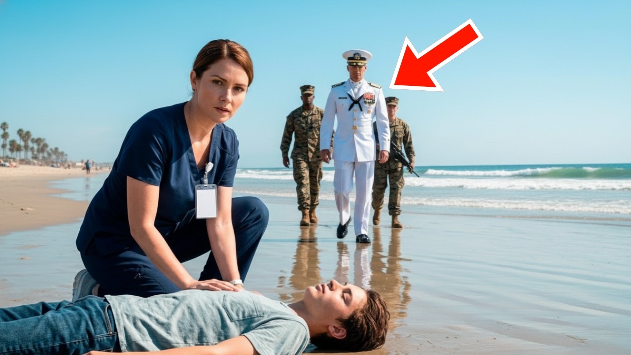 Ella salvó a un adolescente que se estaba ahogando en la playa — y luego un general de la Marina ent