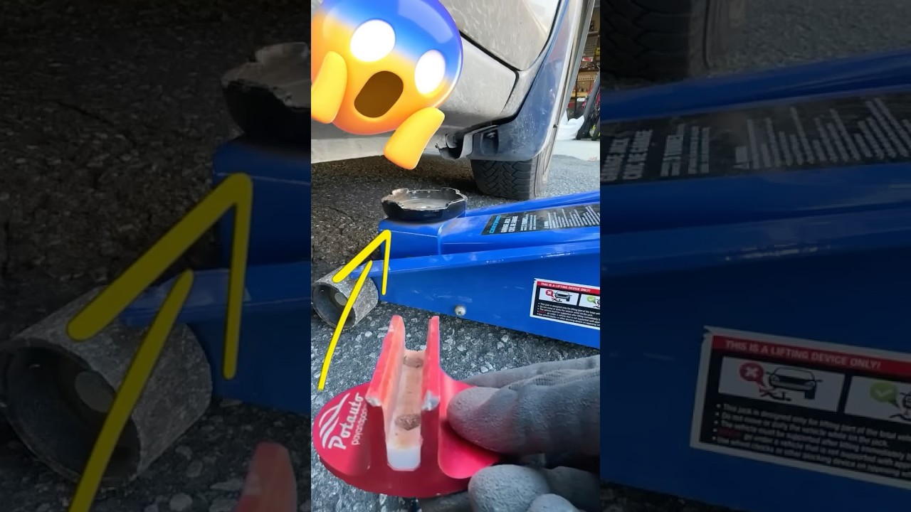 Car Jack Game Changer! #homemechanic #tirechange #automobile