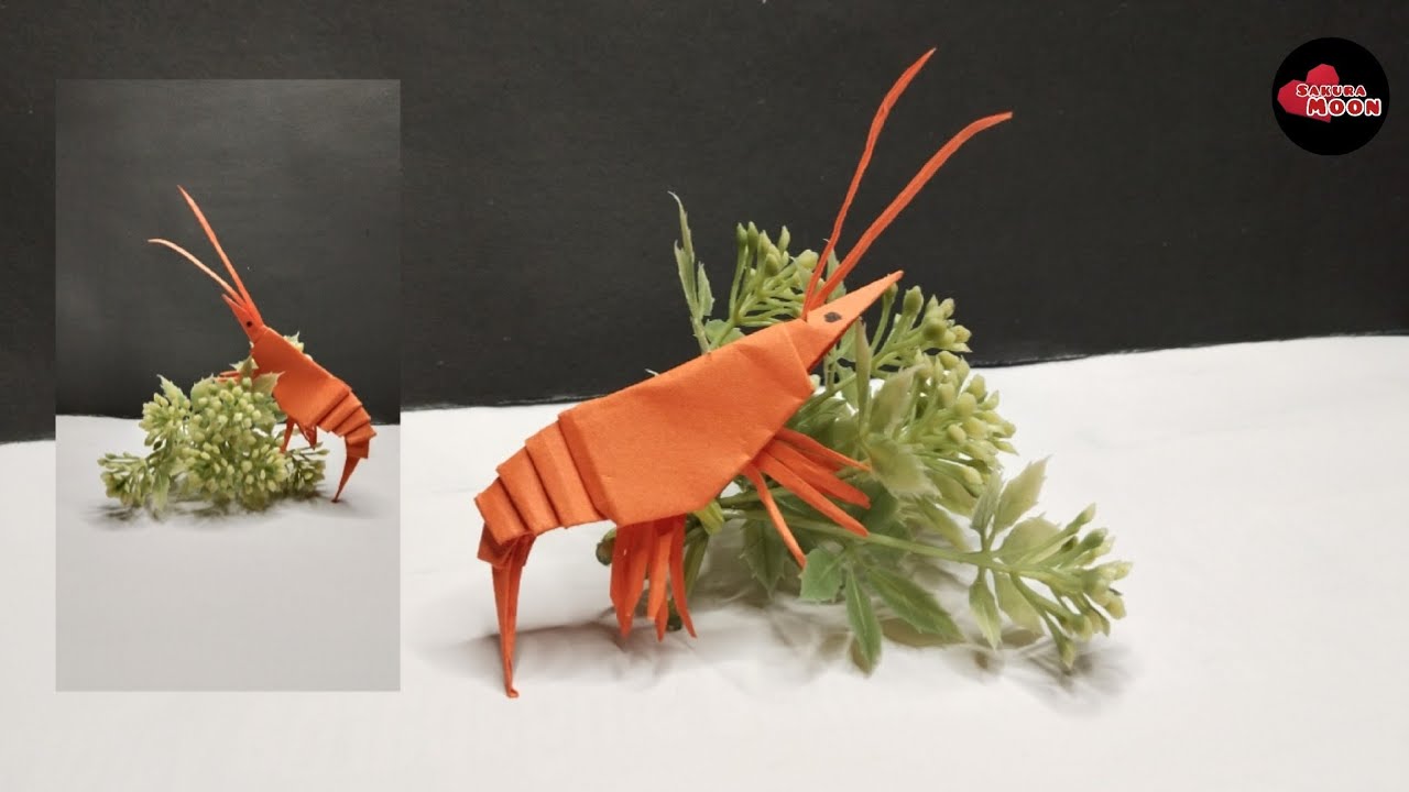 How to Make a Paper Shrimp | Origami Shrimp | Origami Animals