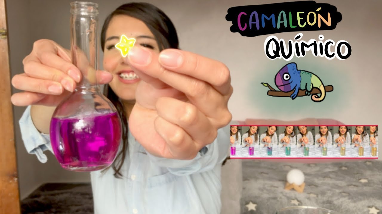 HACIENDO EL EXPERIMENTO DEL CAMALEÓN QUÍMICO🦎🧪 CON DULCES🍬🍭- ¡NO ME LO ESPERABA!🎨😱🤯- Mire