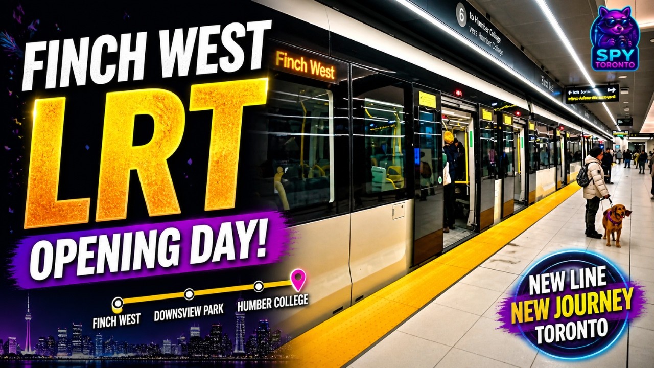 Opening Day of the Finch West LRT – Full Toronto Walking Tour in 4K