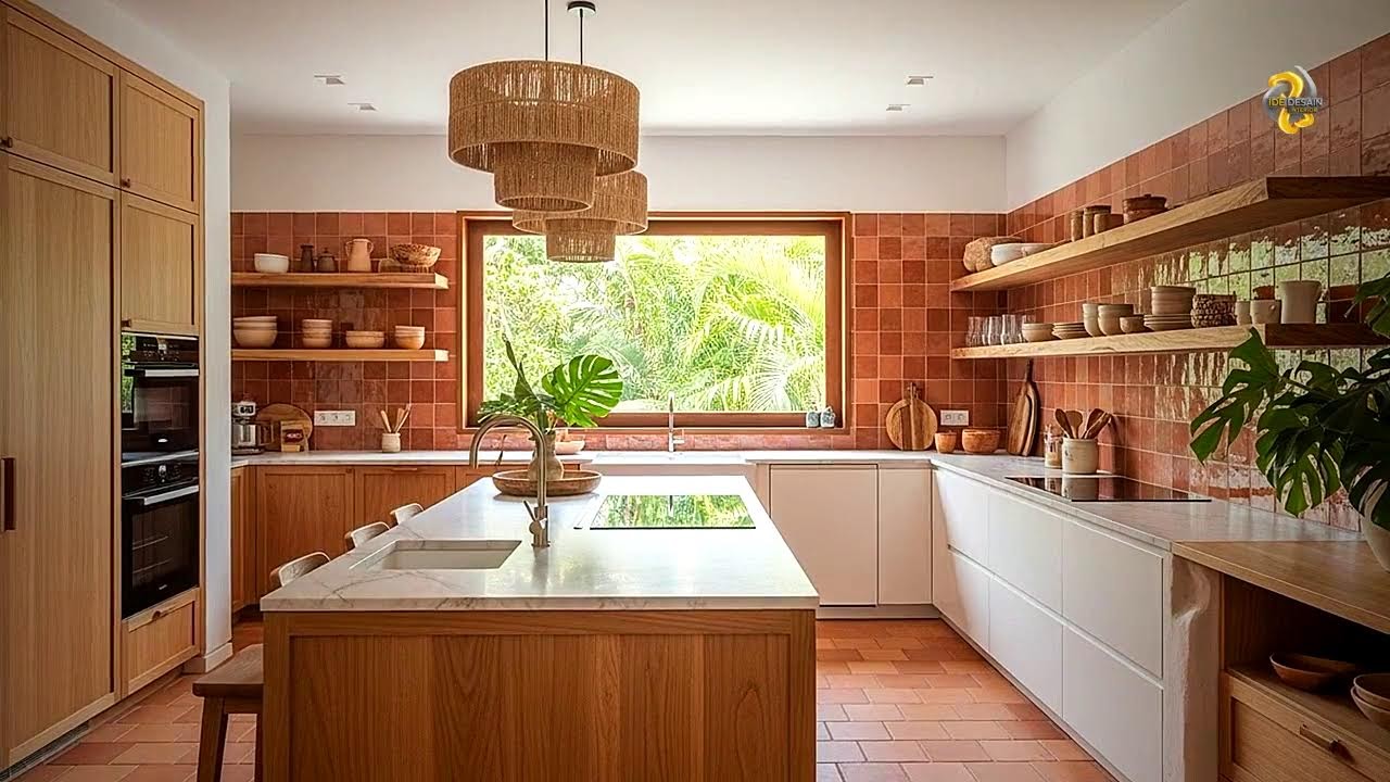 Desain Interior Dapur Serba Putih Simpel Bersih dan Elegan