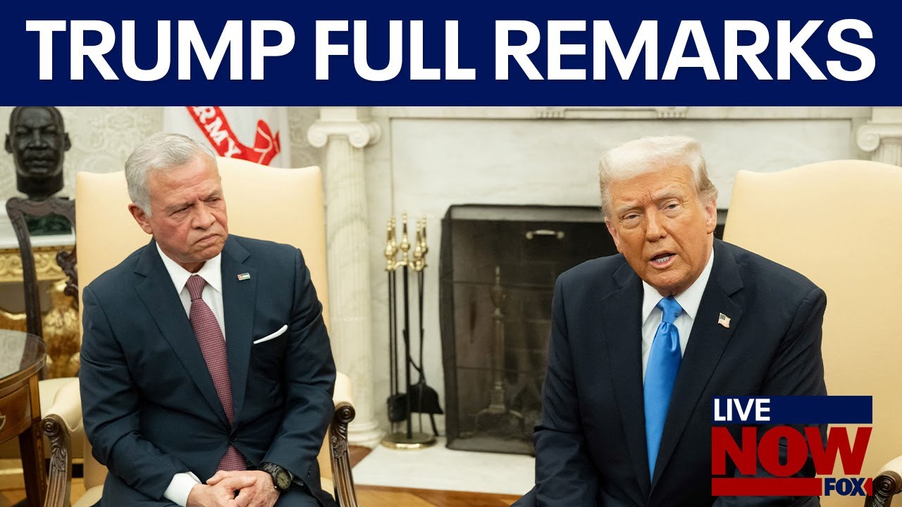 President Donald Trump & Jordan’s King Abdullah on Gaza