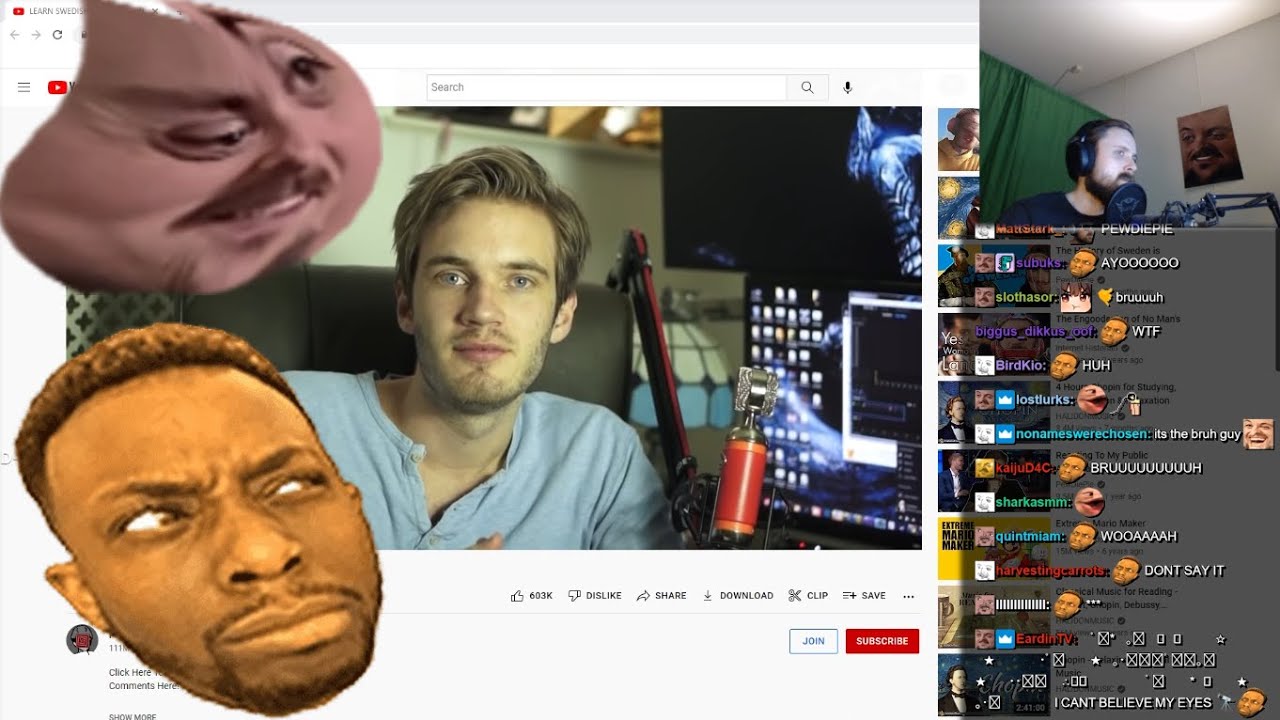 Forsen reacts to LEARN SWEDISH SWEARWORDS