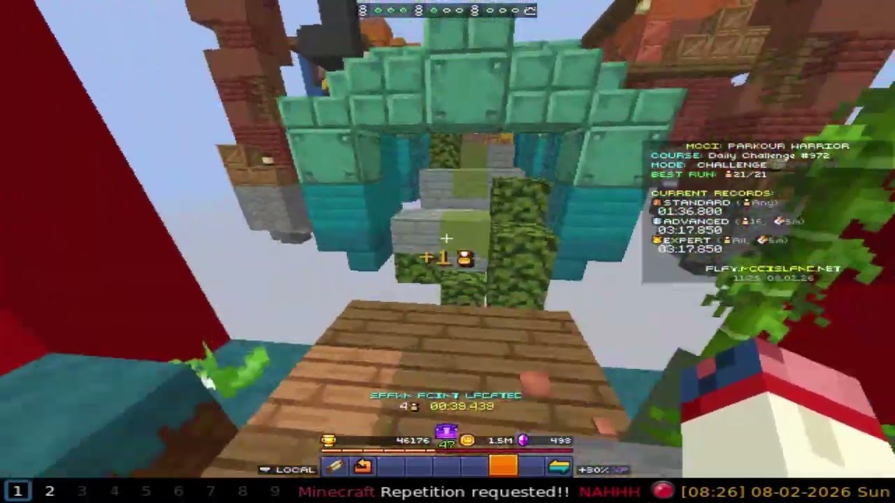 MCCI Parkour Warrior Daily 972 Standard in 01:35.650