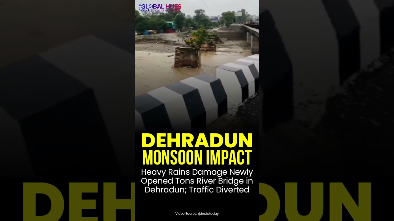 Heavy Rains Damage Newly Opened Tons River Bridge in Dehradun; Traffic Diverted