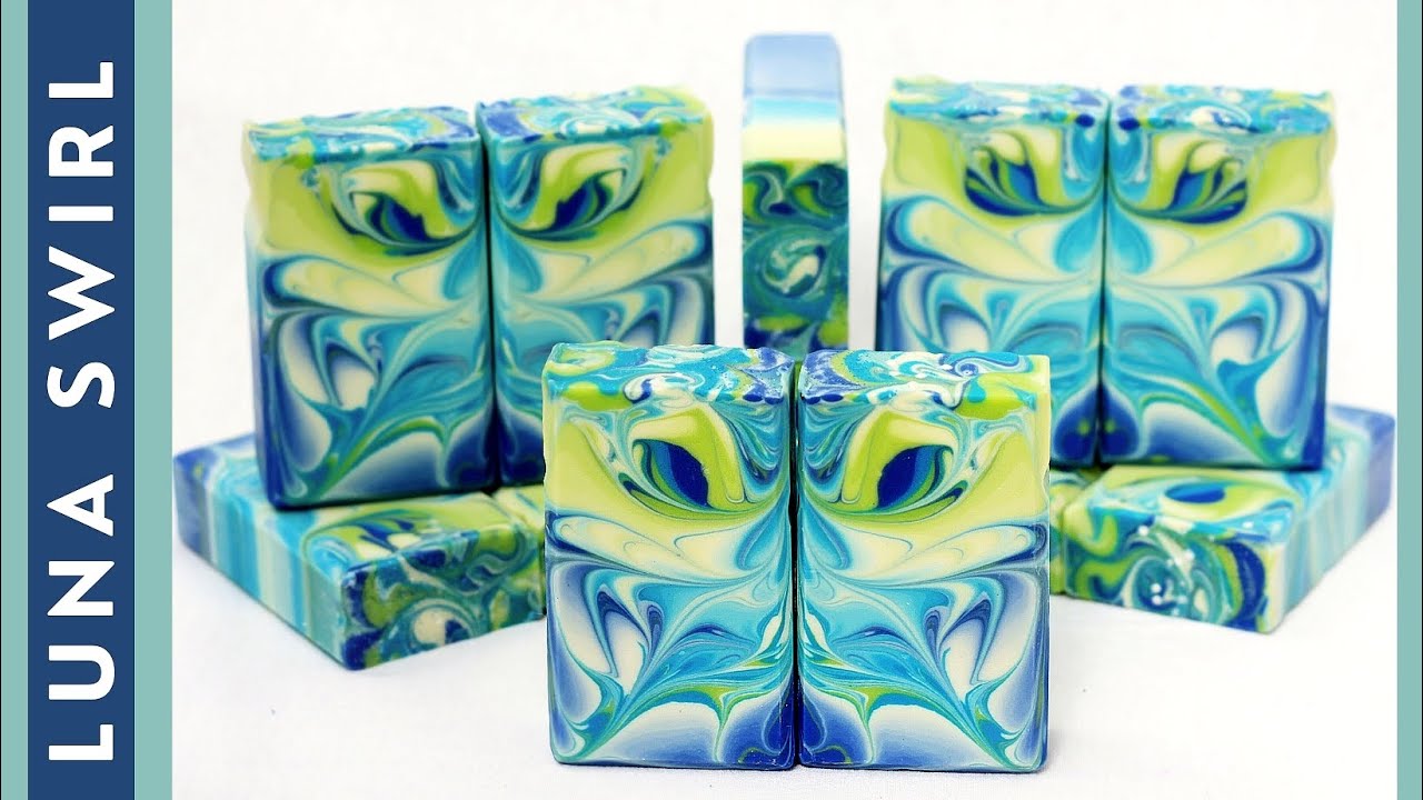 LUNA SWIRL SOAP | Cold process soap making | Soap Challenge Club