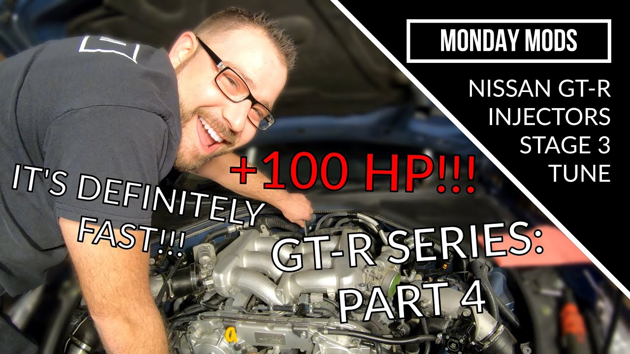 HOW TO INSTALL INJECTORS AND STAGE 3 TUNE ON A NISSAN GTR (+100 HP!!!)