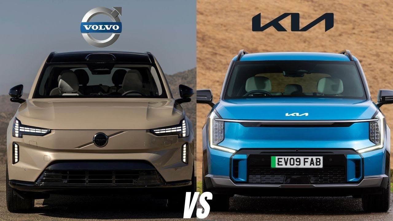 2025 Volvo EX90 vs Kia EV9 - Electric SUV Showdown! Which One Wins?