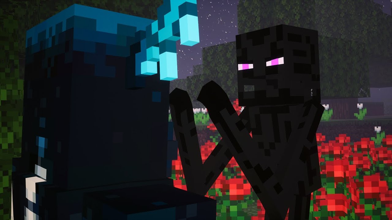 Warden vs Enderman (normal) - Minecraft Animation