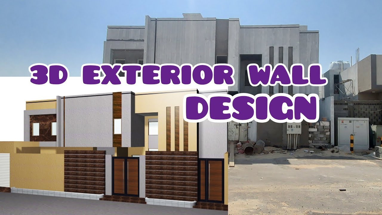 3D EXTERIOR WALL DESIGN / DELBUK rawvlog OFFICIAL