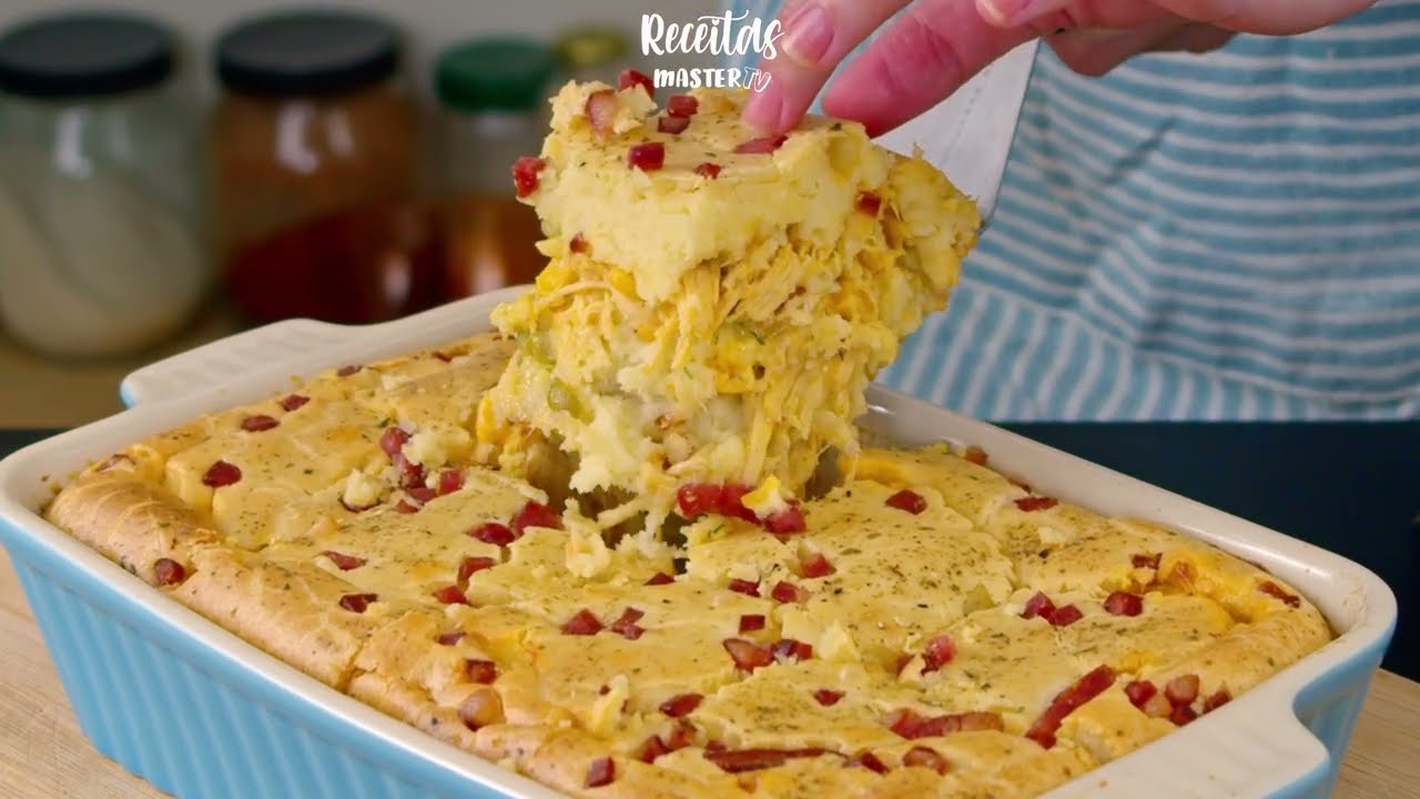 Torta de Frango de Liquidificador Fácil e Cremosa | Massa Fofinha