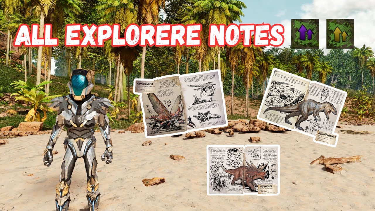 ASA - The Island ALL EXPLORER NOTES (ARK: Survival Ascended) 4K