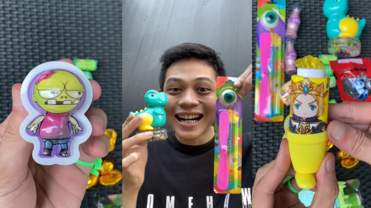 Review Kẹo 🍬 Dẻo Zombie 🧟‍♂️M.a Quái,Chong Chóng Bay ✈️Siêu Ngầu…Có Hình Dáng Kỳ Lạ|p5|Huyrongchoi