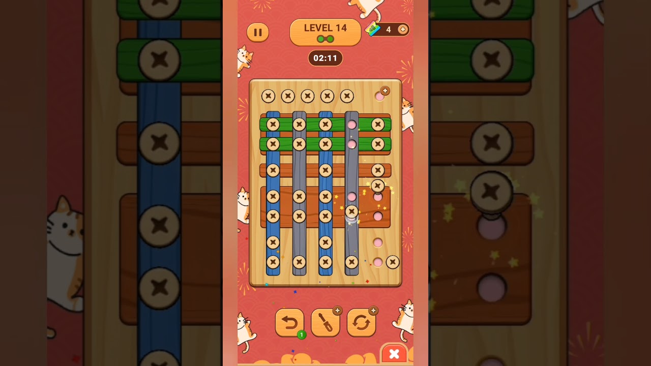 wood nuts & bolts, screw level 14