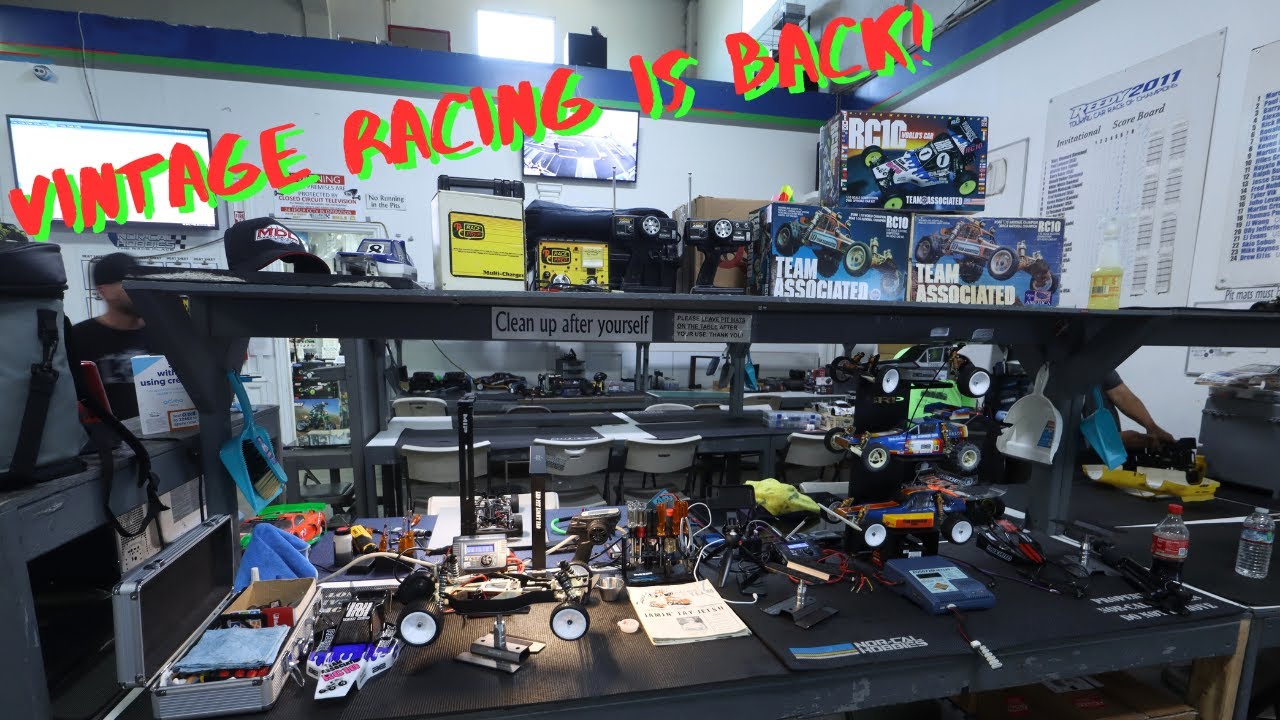 Vintage RC Racing Takes Over Nor Cal Hobbies! *Vintage Off Road Carpet Racing*