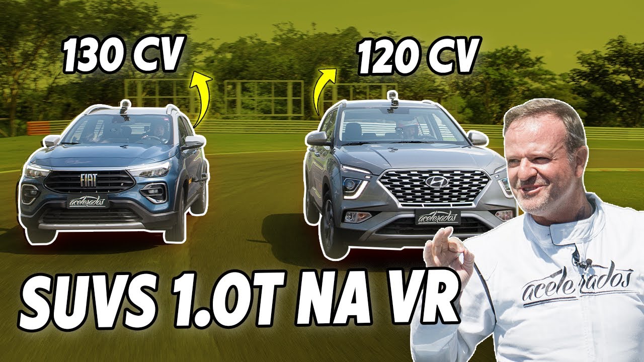 PULSE x CRETA NA VOLTA RÁPIDA COM RUBINHO! SUVs bons de venda de Fiat e Hyundai se encaram na pista
