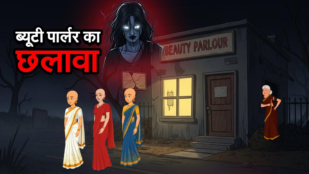 ब्यूटी पार्लर का छलावा | Beauty Parlour ka Chhalawa | Horror Story in Hindi | Animated Cartoon video