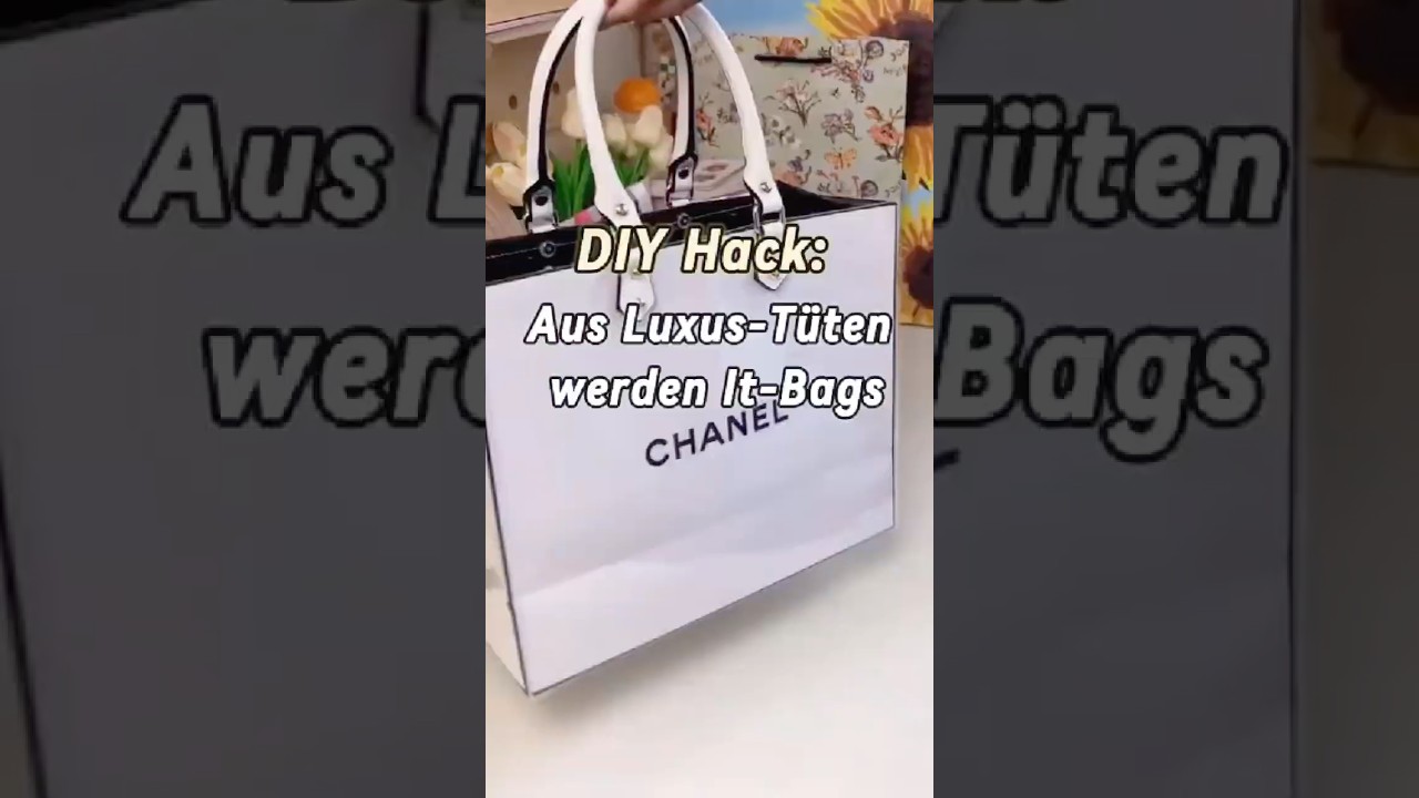 Robust und vielseitig &ndash; deine Papiertaschen halten jetzt extra lange 👜✨#totebag #clearbag #diy