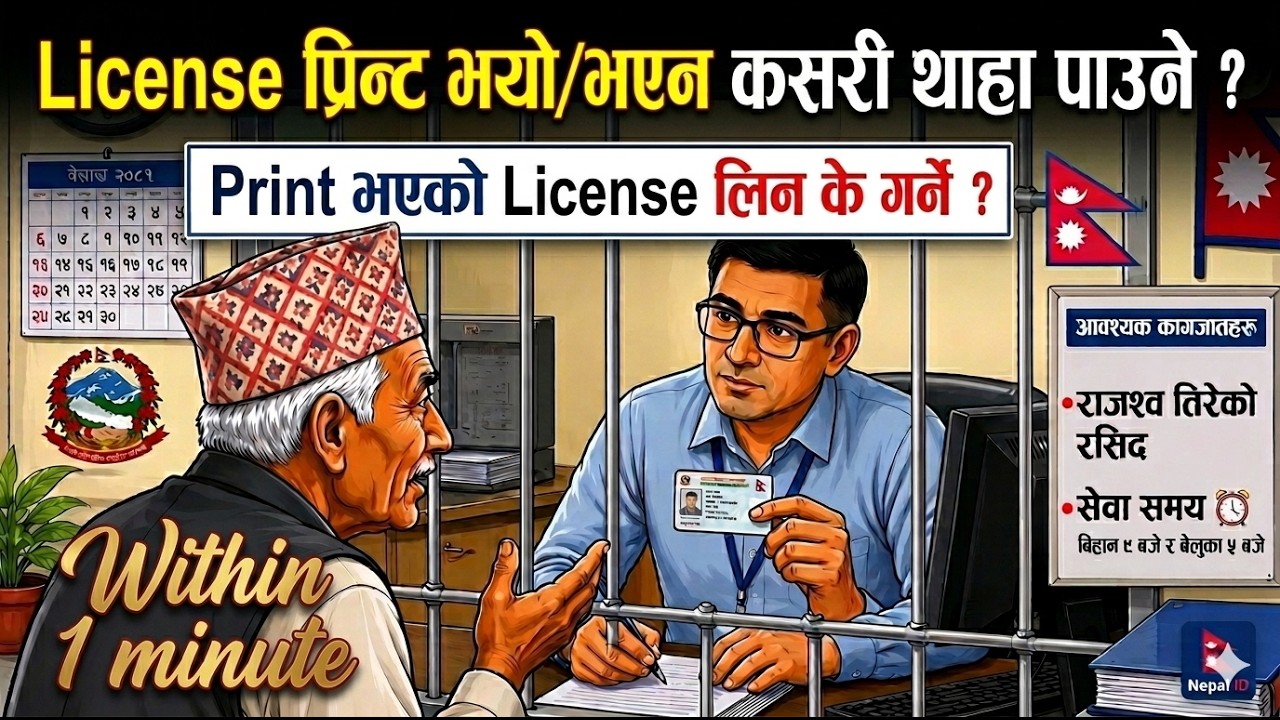 Ekantakuna Yatayat License Print Status Check 2026 | How to collect Smart Card Driving License Nepal