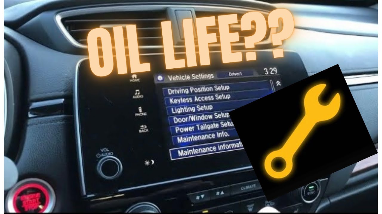 2022 Honda CRV Oil Light Reset