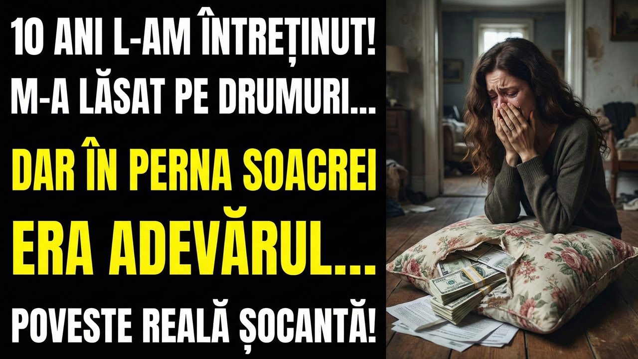 10 ani am ținut familia în spate, iar soțul m-a dat afară. Soacra mi-a aruncat o pernă, iar acolo...