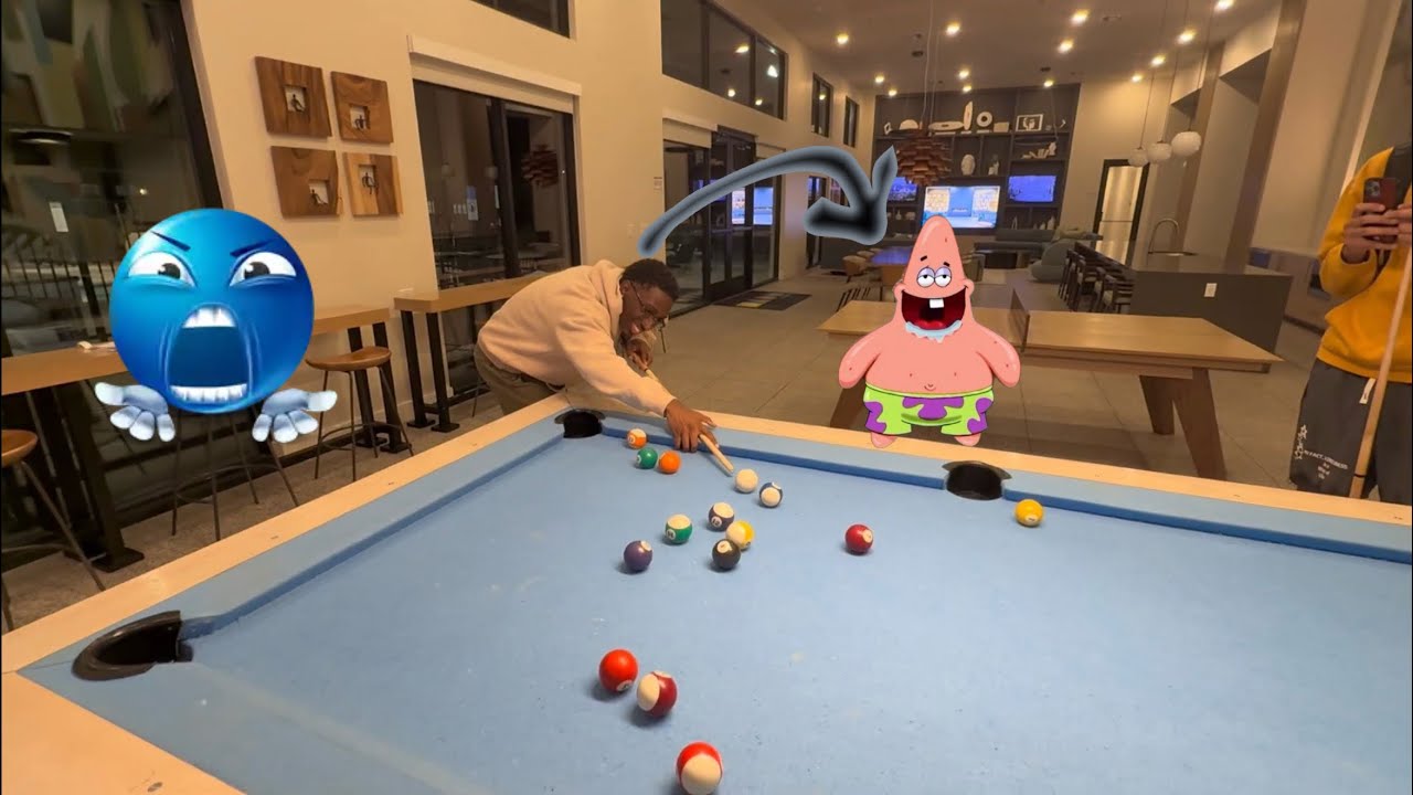 Teaching Chance how to Play Pool(almost lost our minds)