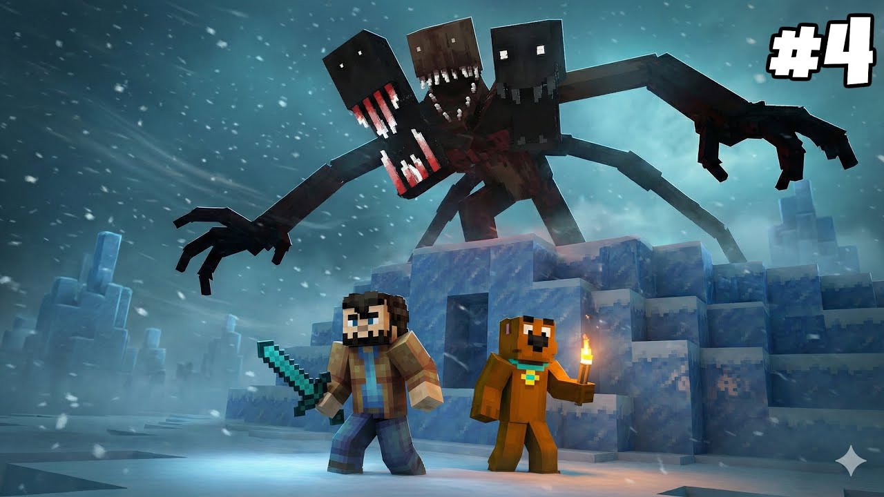 Přežíváme v ZAMRZLÉ HOROROVÉ PUSTINĚ v Minecraftu!