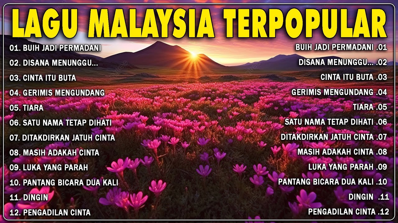 lagu malaysia menyentuh terbaik | lagu slow rock terbaik 90an | koleksi lagu kenangan terpopular