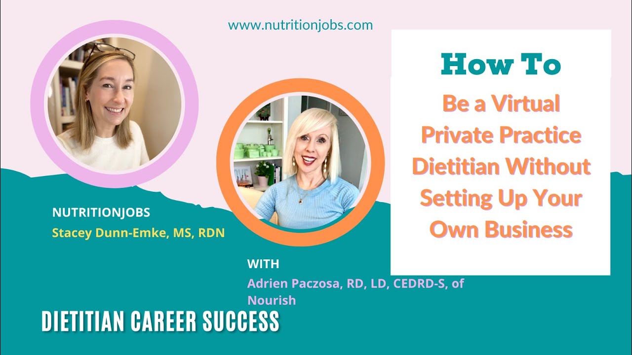How To Be a Virtual Private Practice Dietitian Without Setting Up Your Own Business
