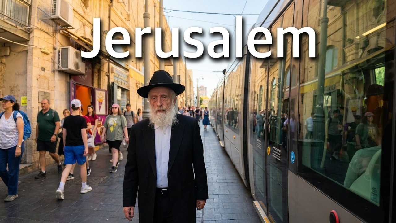 A walk through central Jerusalem to the Mahane Yehuda Market