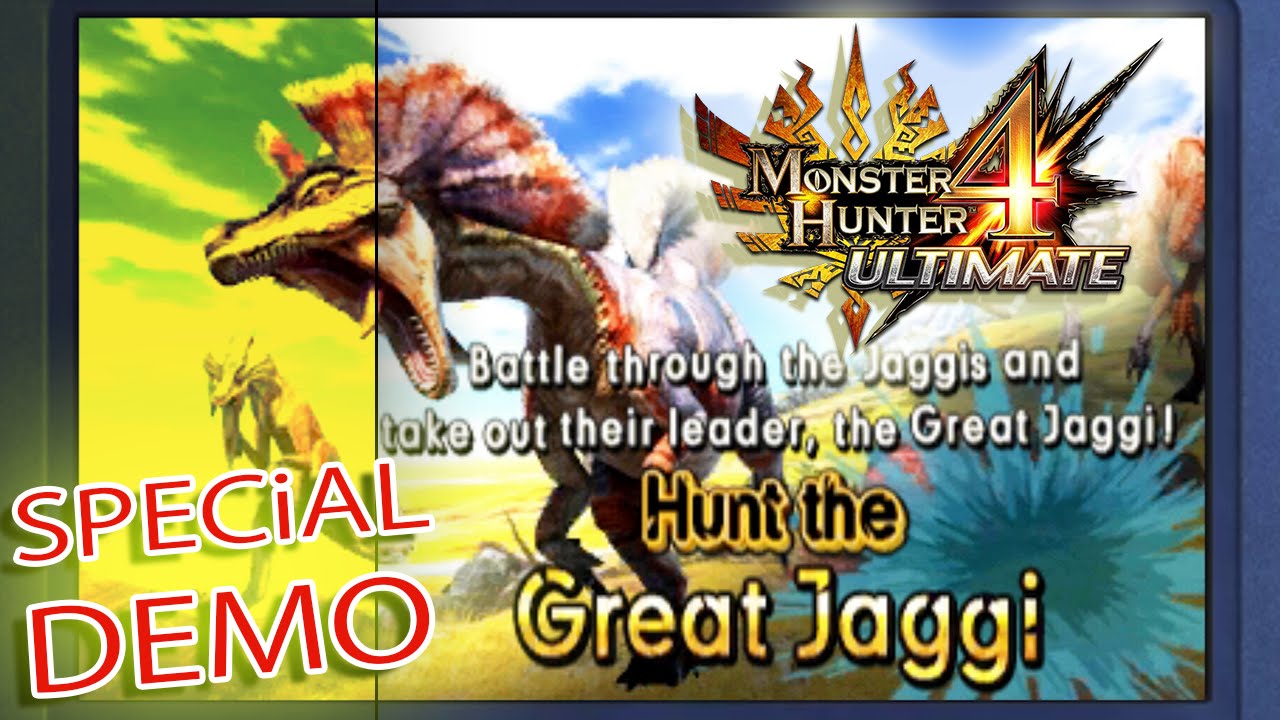 Monster Hunter 4 Ultimate (English) *GREAT JAGGI* Hunt (Full Screen)