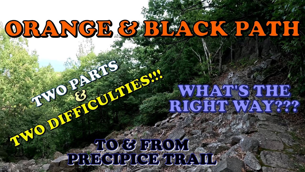 ORANGE & BLACK PATH - What's the Right Way? 2 Parts! - Acadia National Park Hiking to/from Precipice