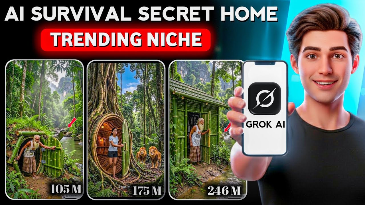 AI Survival Secret Home Videos Using Grok Ai | Ai se video kaise banaye | Haw to make AI video short