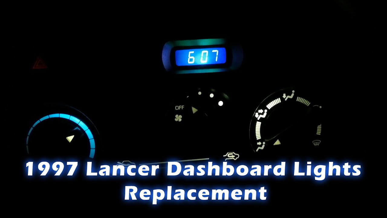 Changing 97 Lancer Dashboard and Clock Lights to LED | TAGALOG